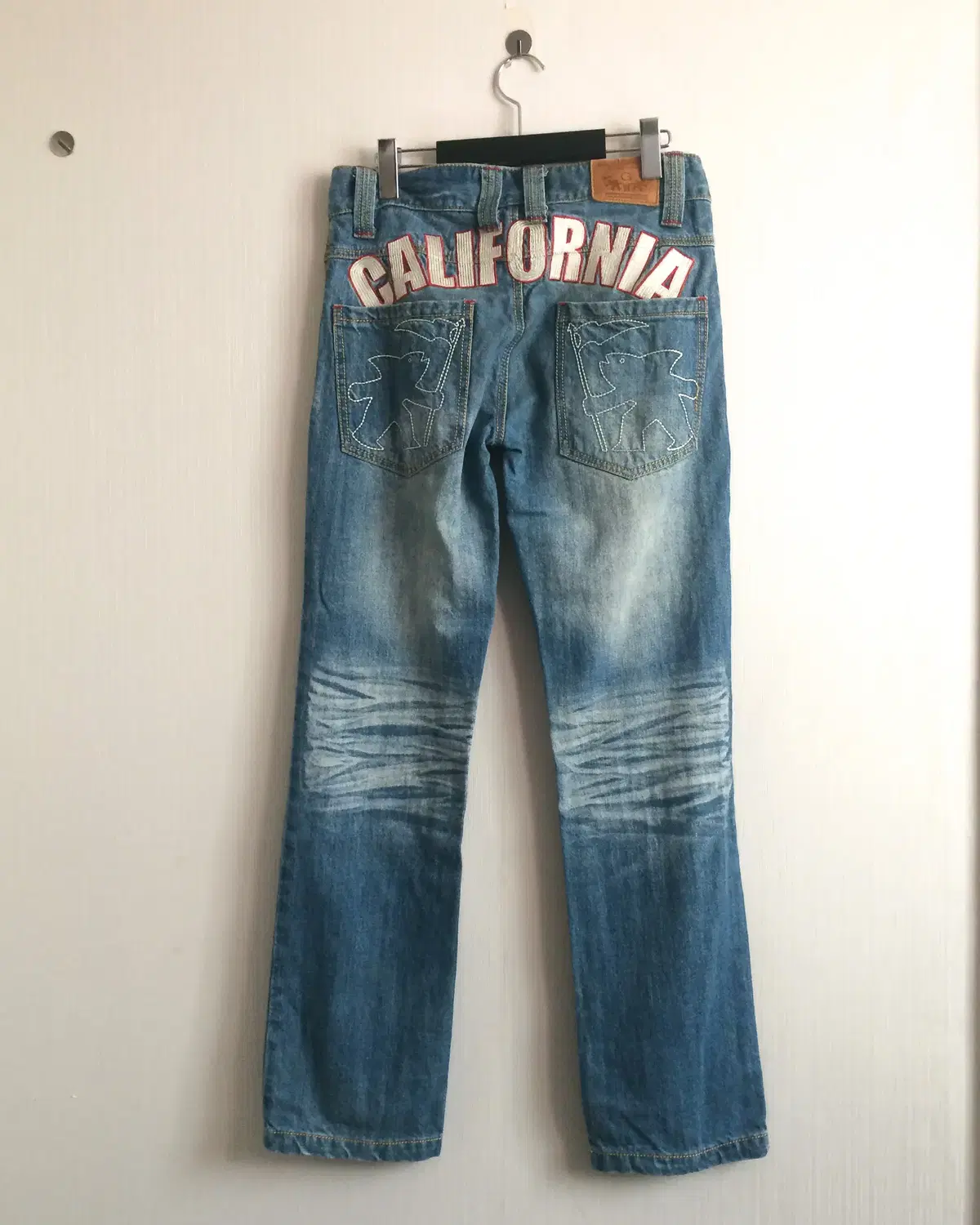 Gotcha needle work point denim pants